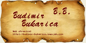 Budimir Bukarica vizit kartica